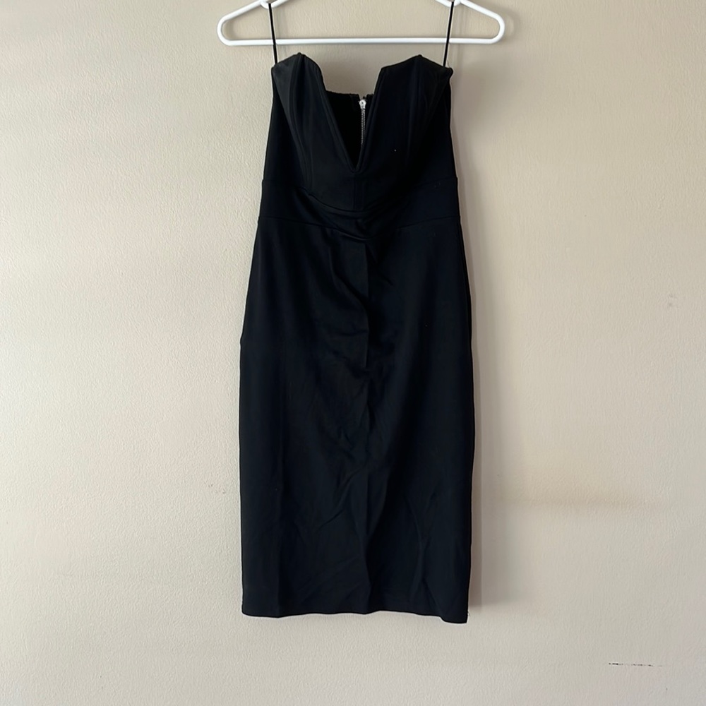 Back Deep V Bodycon Dress